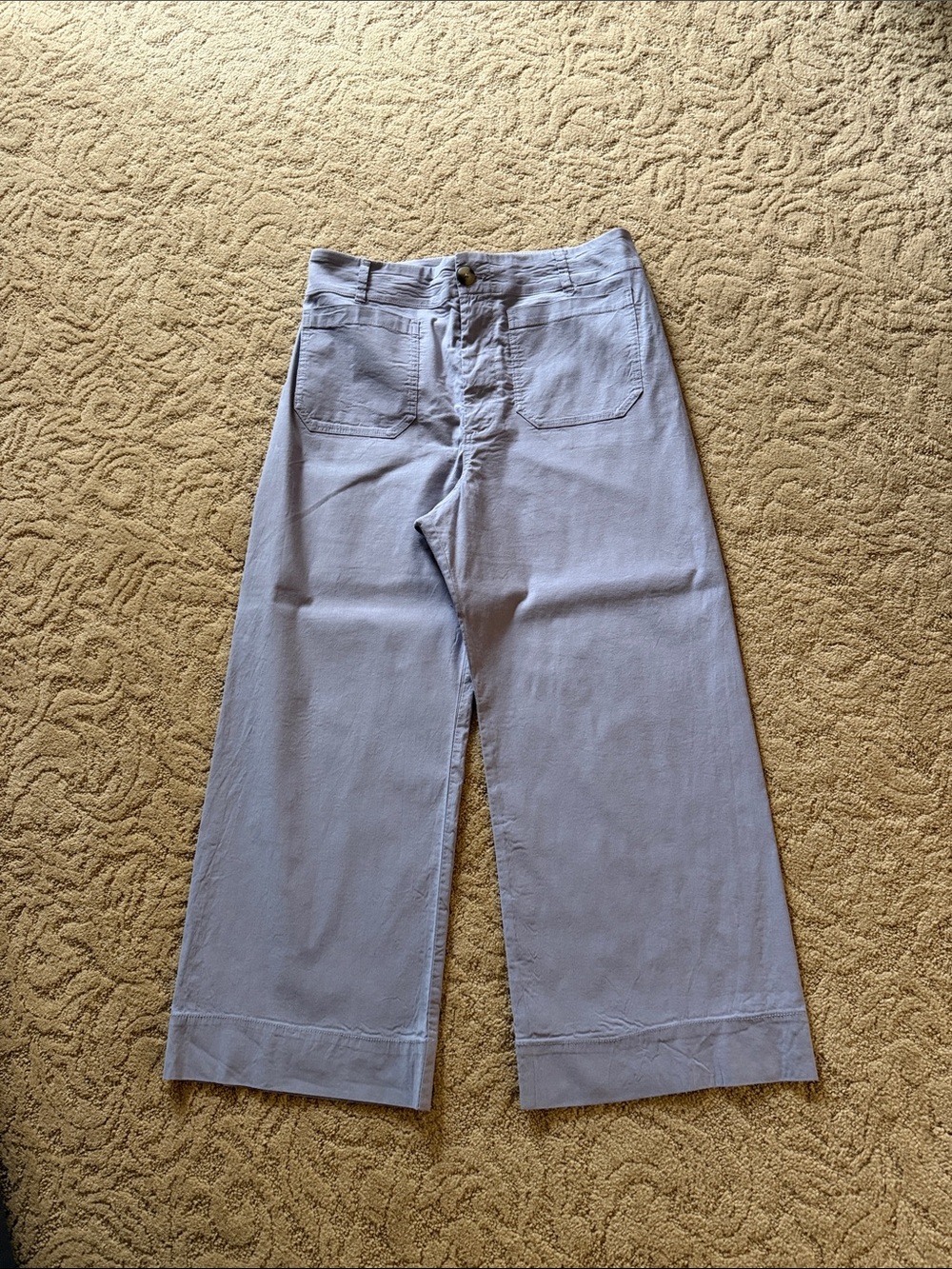 Maeve by Anthropologie Light Lavender Colette cropped pants